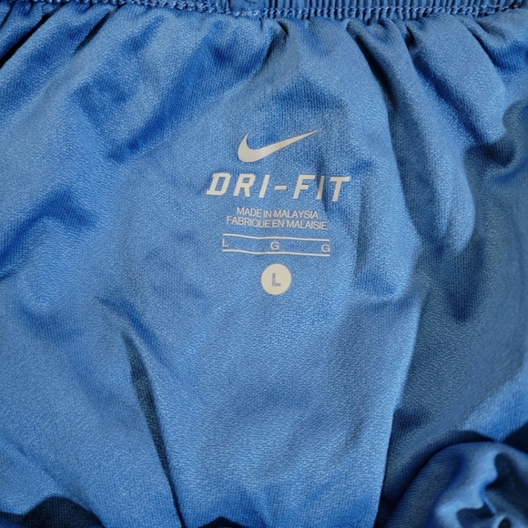 Nike Royal Blue and White Women's Dry Tempo Athletic Shorts Large - Picture 10 of 13